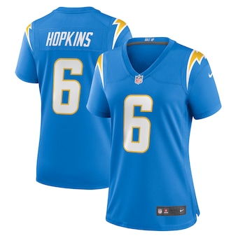 womens nike dustin hopkins powder blue los angeles chargers 